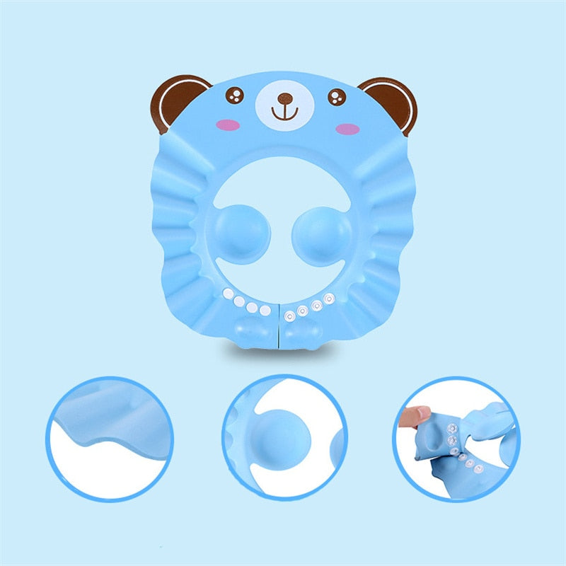 Baby Shower Soft Cap Adjustable Hair Wash Hat