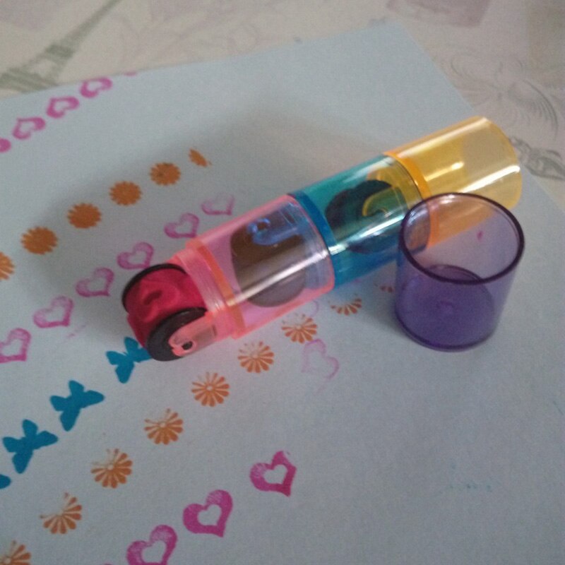 Cute Mini Roller Toy Stamp Seal Highlighter