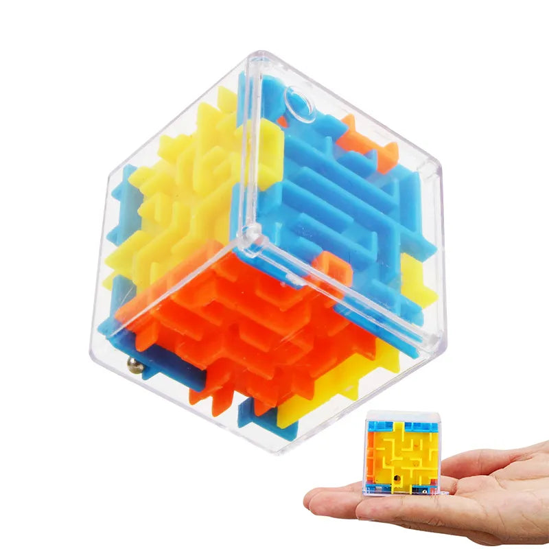 3D Maze Magic Cube Six-sided Transparent