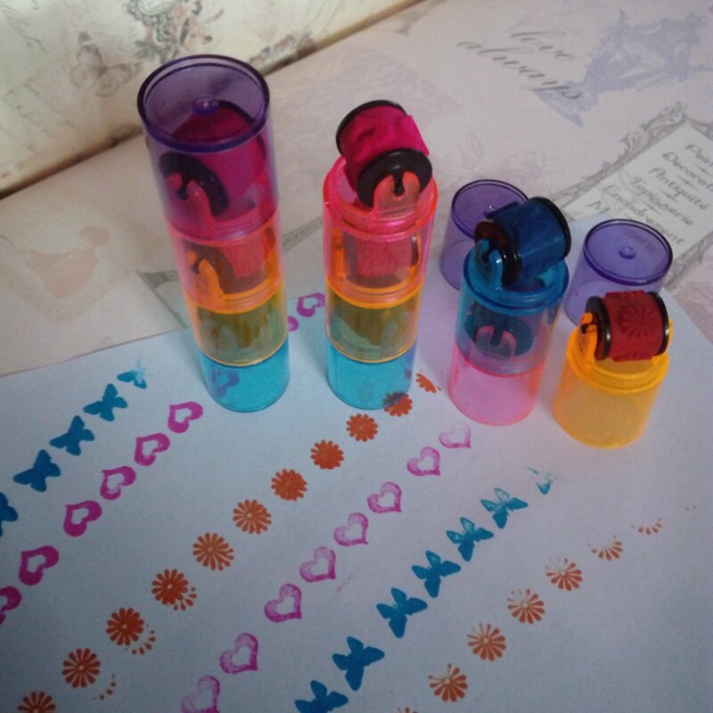 Cute Mini Roller Toy Stamp Seal Highlighter