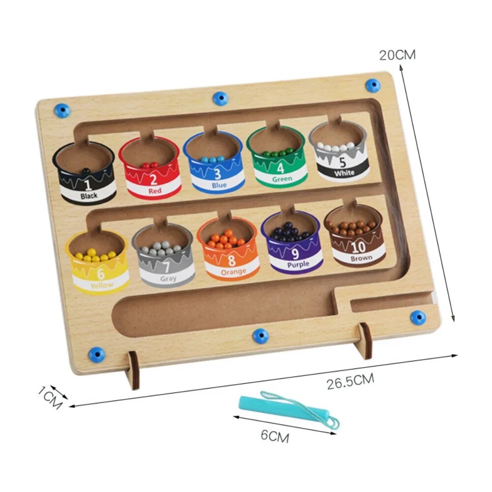 Children Montessori Toy Magnetic Pen Moving