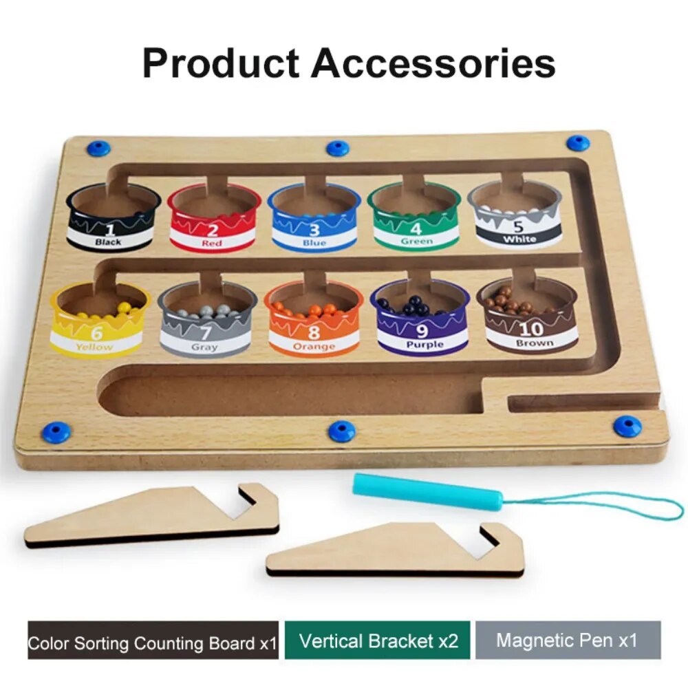 Children Montessori Toy Magnetic Pen Moving