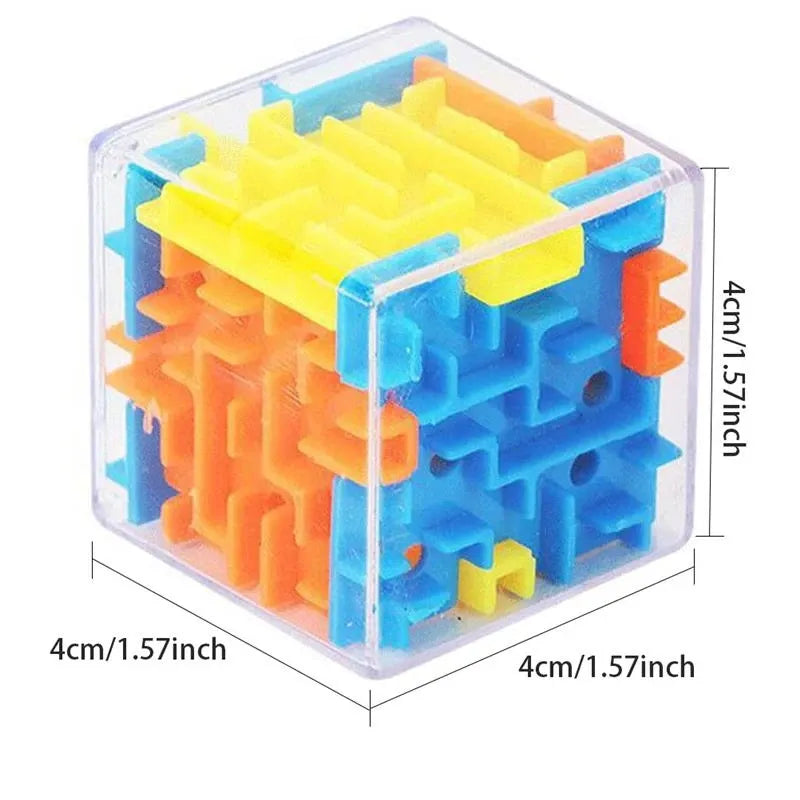 3D Maze Magic Cube Six-sided Transparent