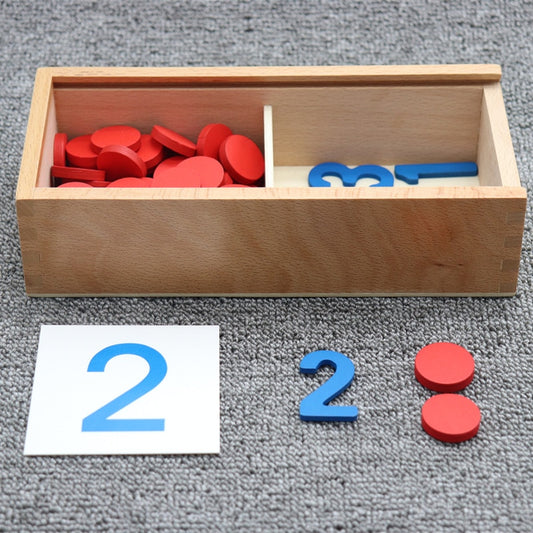 Kids Wooden Montessori Cognitive Cards