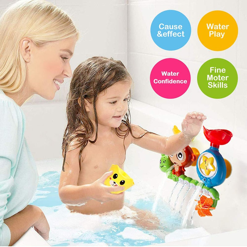 Baby Bath Toy Wall Sunction Cup Track Water Games