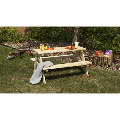 Wooden Kids Picnic Table  Outdoor Camping Table