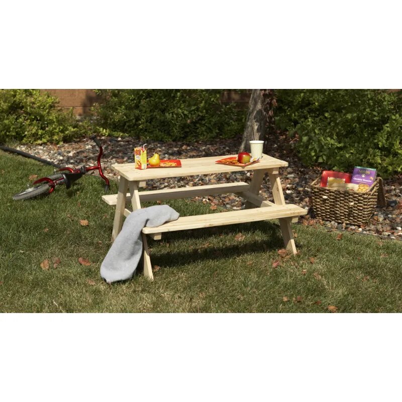 Wooden Kids Picnic Table  Outdoor Camping Table