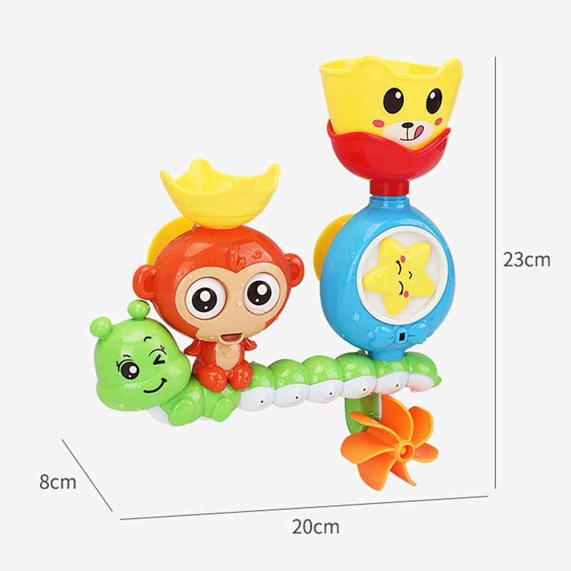 Baby Bath Toy Wall Sunction Cup Track Water Games