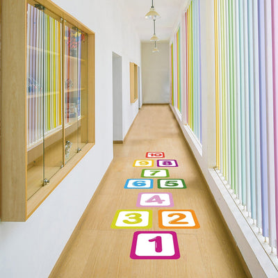 Hopscotch Floor Stickers Lattice Number Game