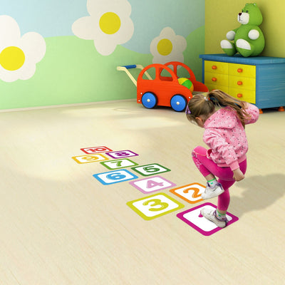 Hopscotch Floor Stickers Lattice Number Game