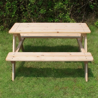 Wooden Kids Picnic Table  Outdoor Camping Table