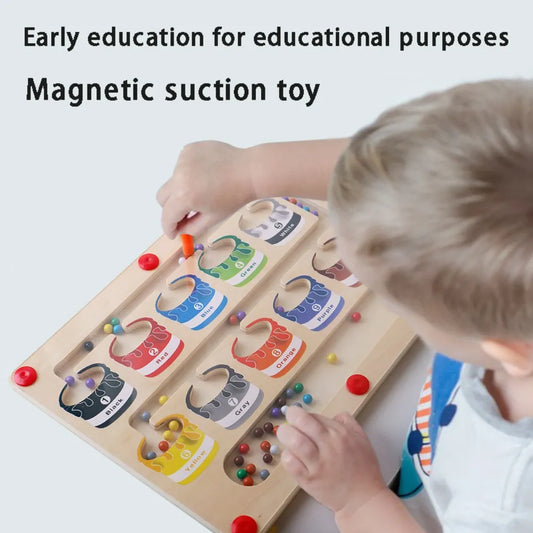 Children Montessori Toy Magnetic Pen Moving