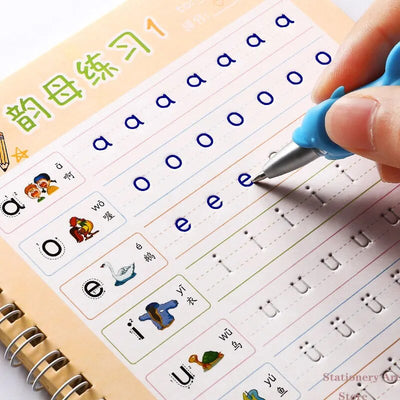 Learn Paining Math Chinese English Book Copybooks Learning