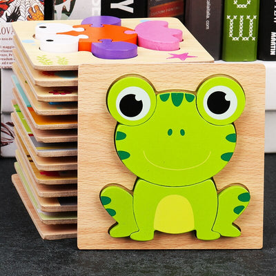 Baby High Quality 3D Wooden Puzzles Educational