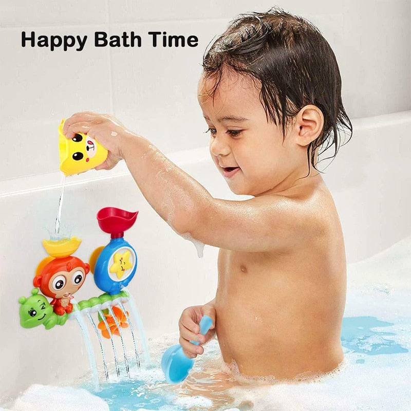 Baby Bath Toy Wall Sunction Cup Track Water Games